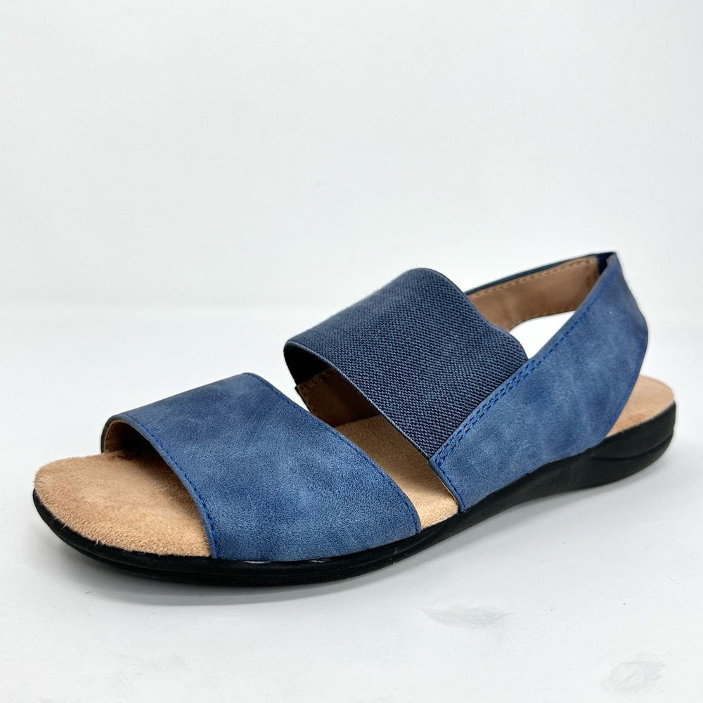 LifeStride Esta, Womens Blue Sandals Elastic Band - Picture 9 of 15